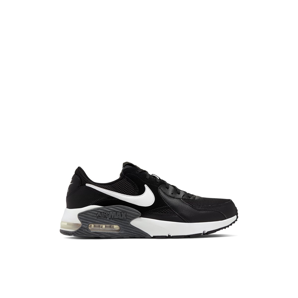 NIKE-Am_excee-m-Avec lacets - Talon plat - Noir/Blanc
