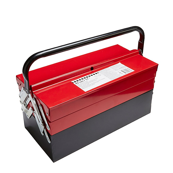 Boîte à outils cantilever en métal 43 cm