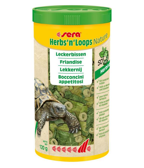 sera Reptilienfutter Herbs'n'Loops Nature