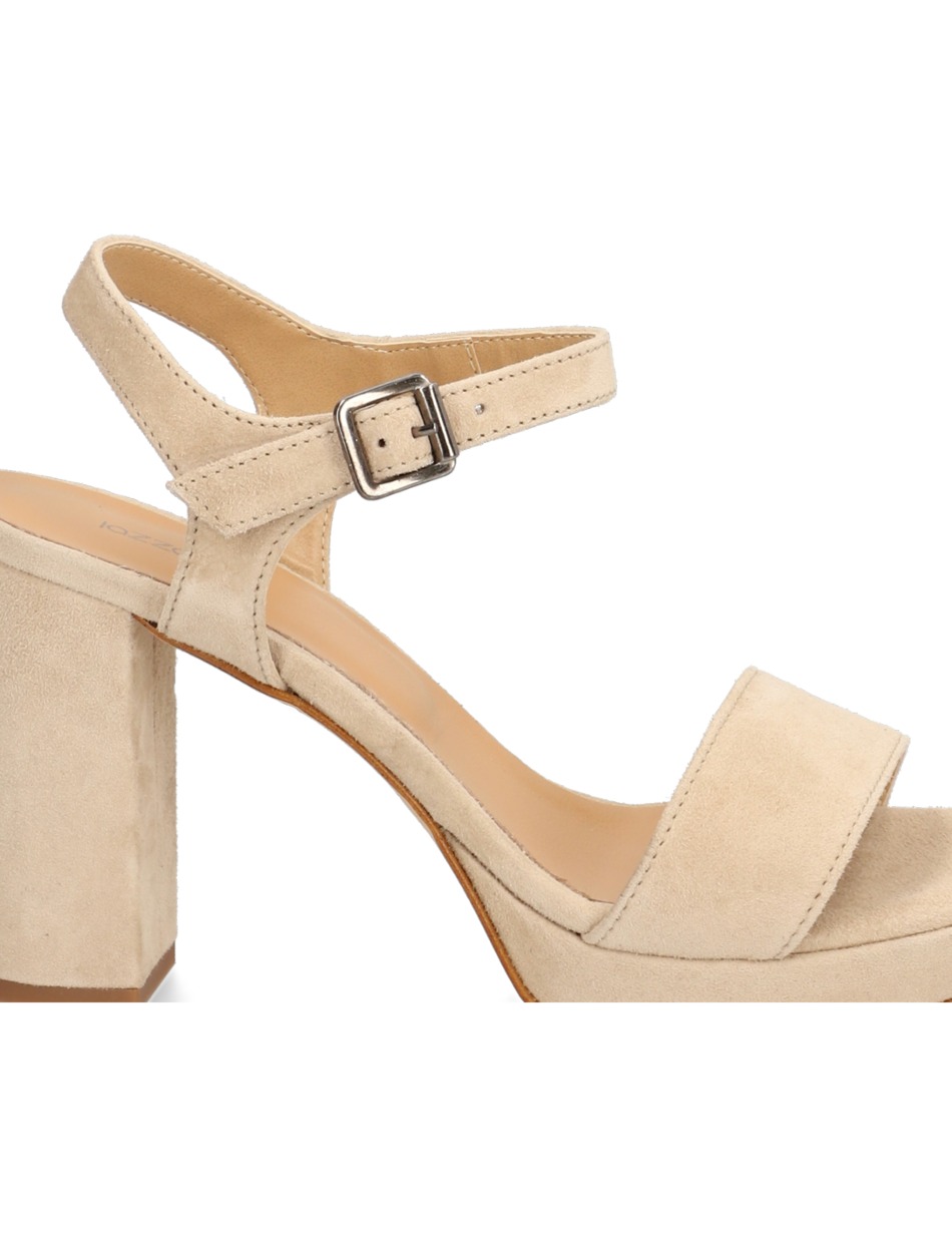 Veloursleder Sandale