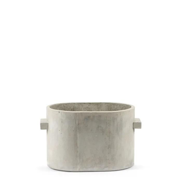 Serax Jardinière Oval en béton  | Gris
