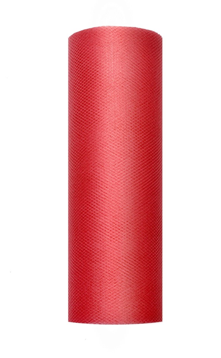Rode Tule Rol 15cm 9m