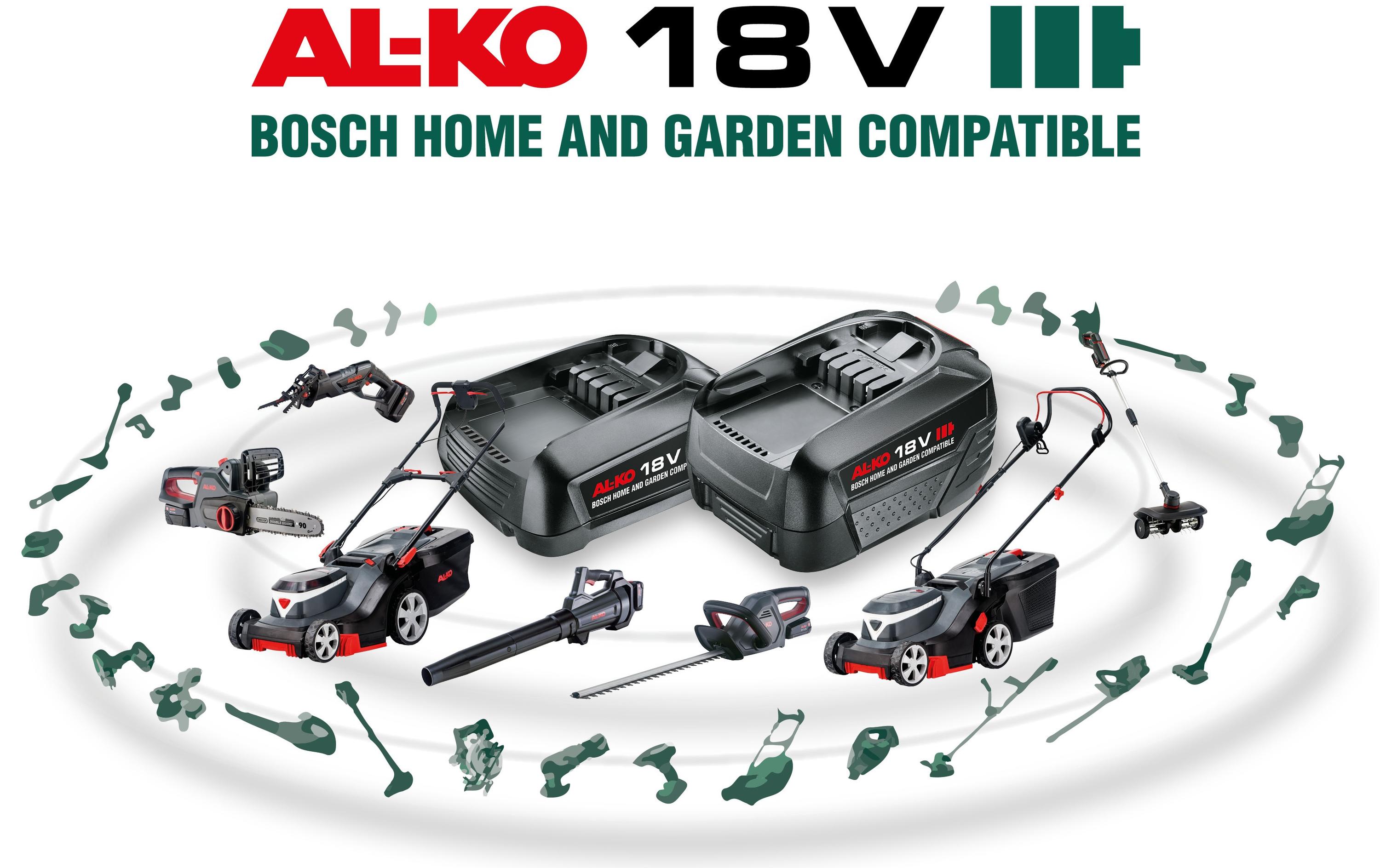 Akku-Rasenmäher Premium, 382 Li,<br>Rasenmäher mit Fangbox