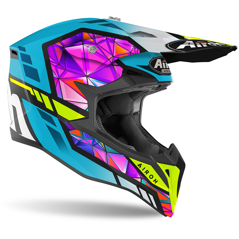 Airoh - Casque Wraap Diamond Turquoise / Rose / Jaune / Noir