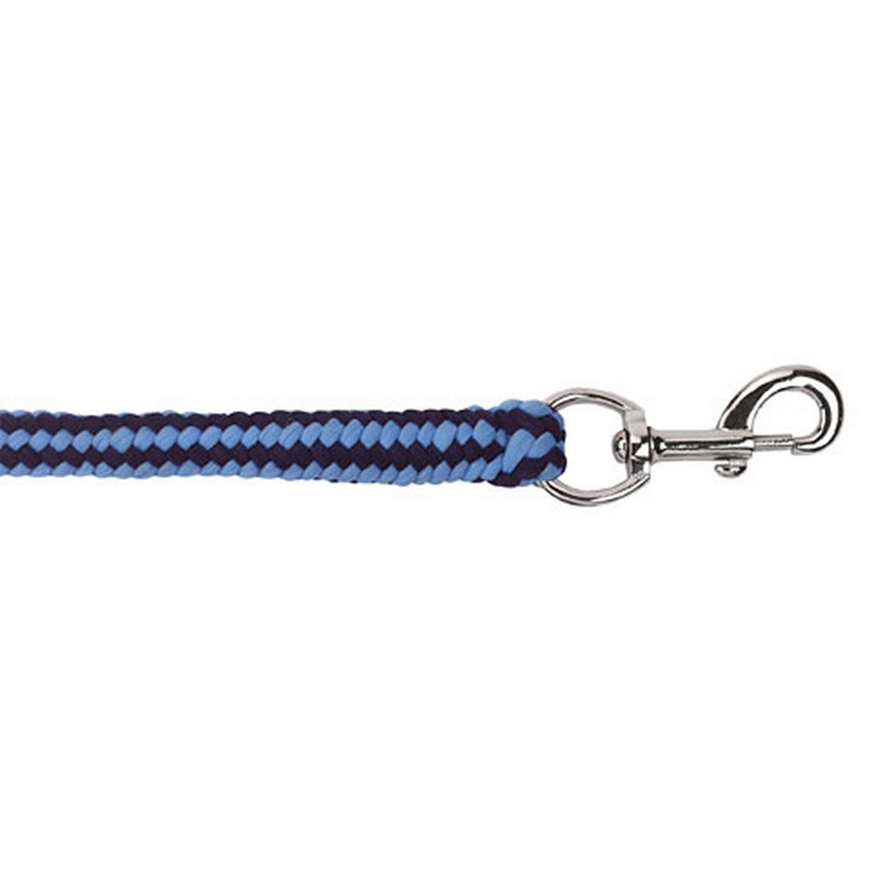 Covalliero Halstertouw Hippo Musketonhaak Marine/Lichtblauw
