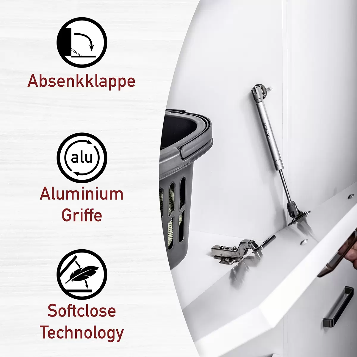 Wäscheschrank Galleria Bianco weiss