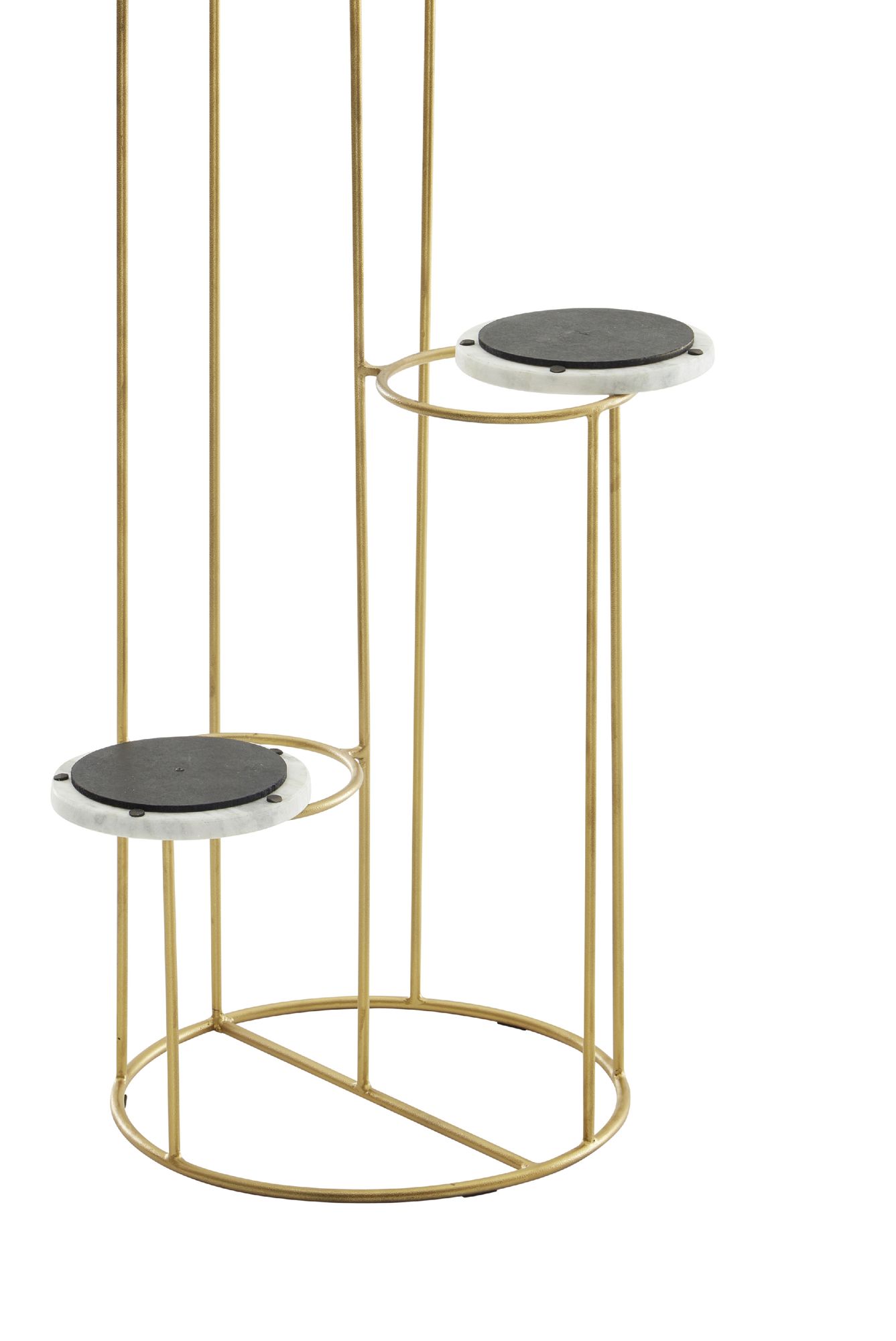 KADIMA DESIGN Blumenständer aus echtem Marmor, Eleganter Pflanzenständer für Wohnzimmer und Dekoration