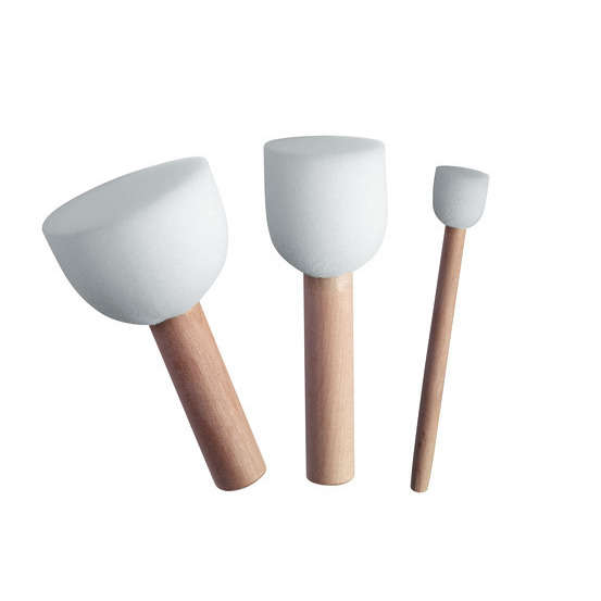 Marabu Kit de 3 pinceaux pochoirs