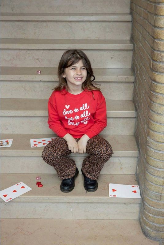Jubel - Queen Of Hearts - Sweater - Rood/Wit