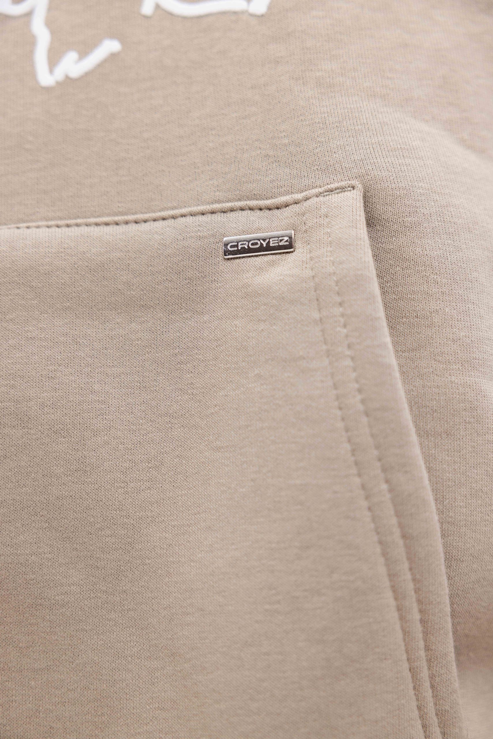 Croyez Flower Zip-Hoodie Heren Beige