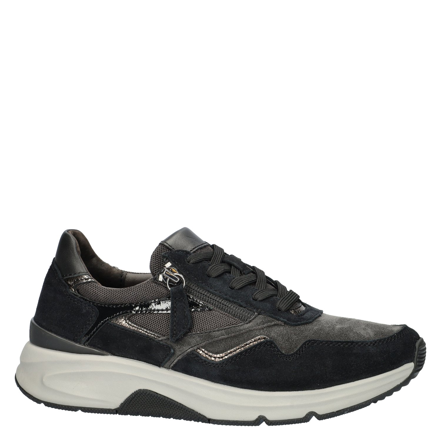 Rolling Soft dames sneaker Gabor Zwart