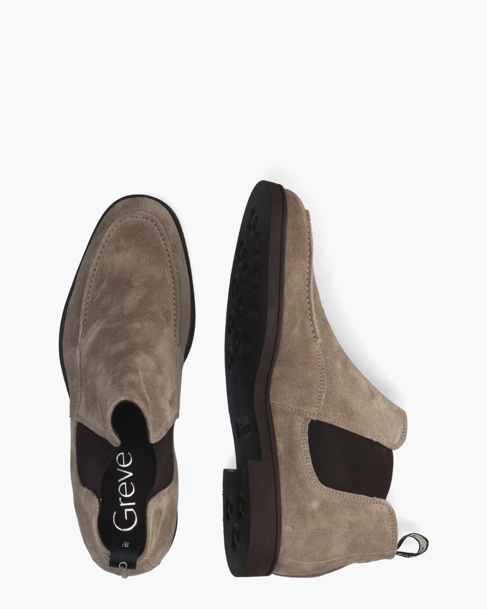 Greve Tufo Taupe Heren Chelseaboots