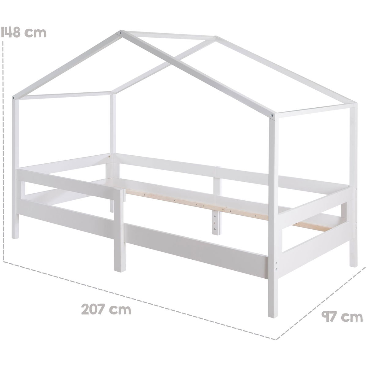 robaroba   Hausbett mit Seitenschutz