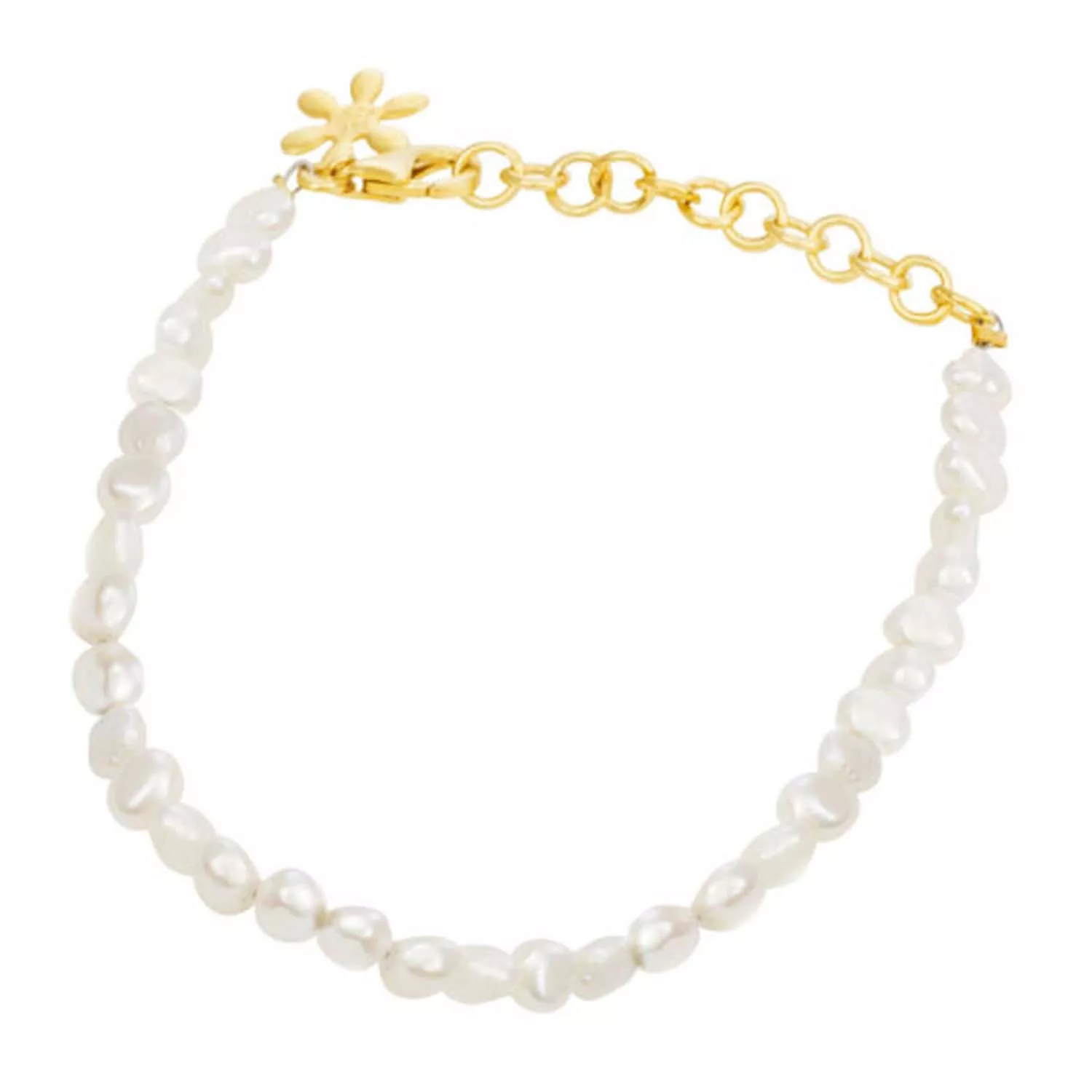 Susanne Friis Bjørner Pearl Armbånd 18 kt. Forgyldt Sølv 1898-2-900