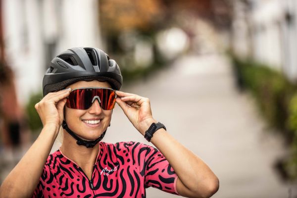 Rogelli Ventro Polarized Cykelbriller, Grey/Bordeaux