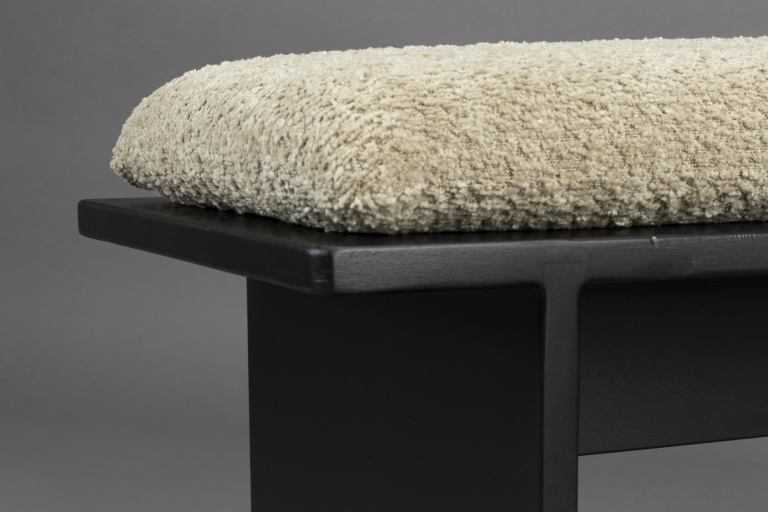 Dutchbone Shiho bankje zwart/beige