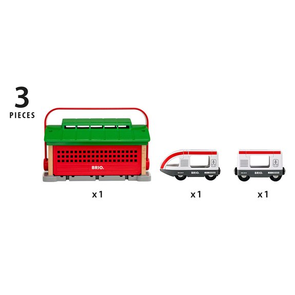 Le garage pour trains portatif BRIO World 33474