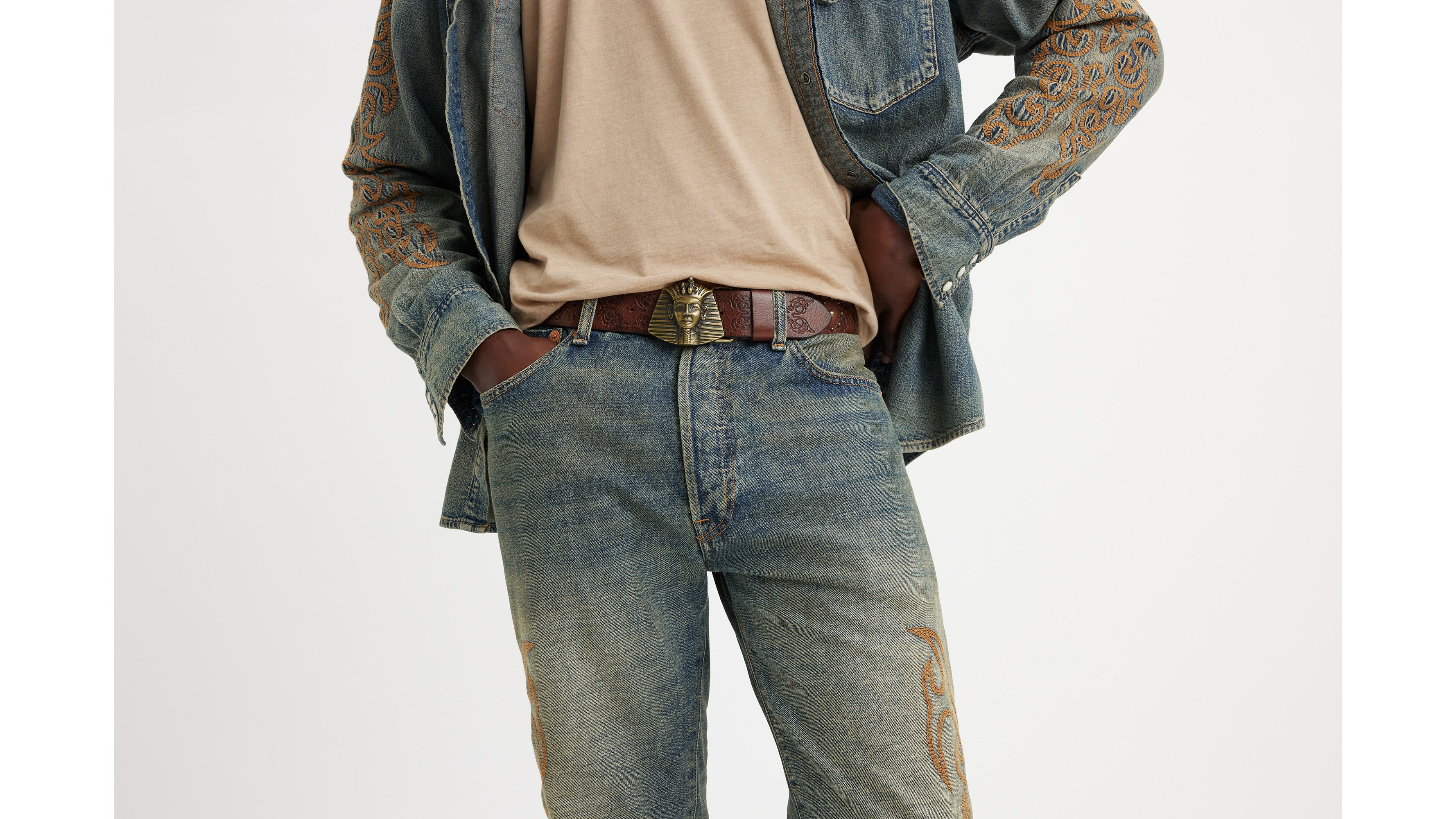 Ceinture King Tut de Tracy Levi's® x Denim Tears - Brown - Marron
