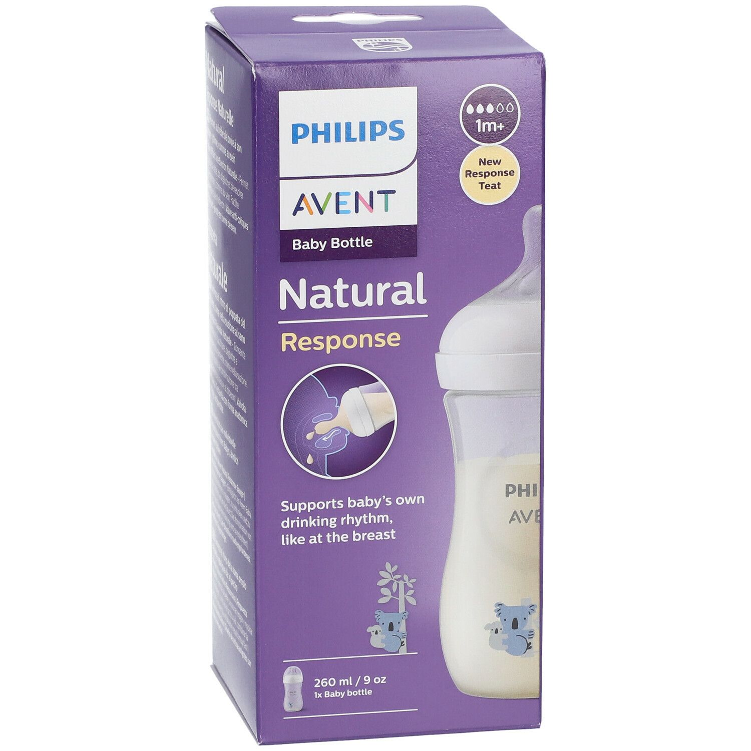 PHILIPS Avent Natural Response Babyflasche mit natürlicher Reaktion 260 ml SCY903/67