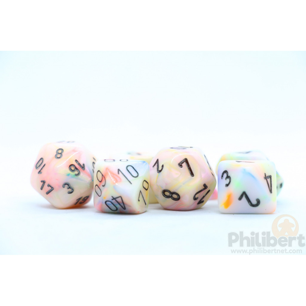 Set de 7 Dés JDR Chessex : Festive