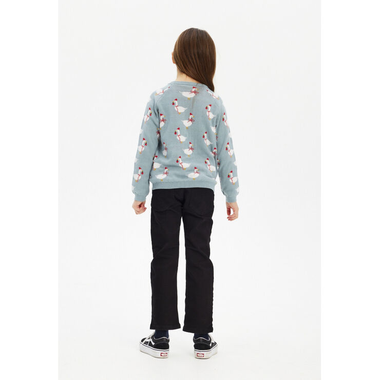 The New TNHoliday Jacquard Goose Pullover Abyss