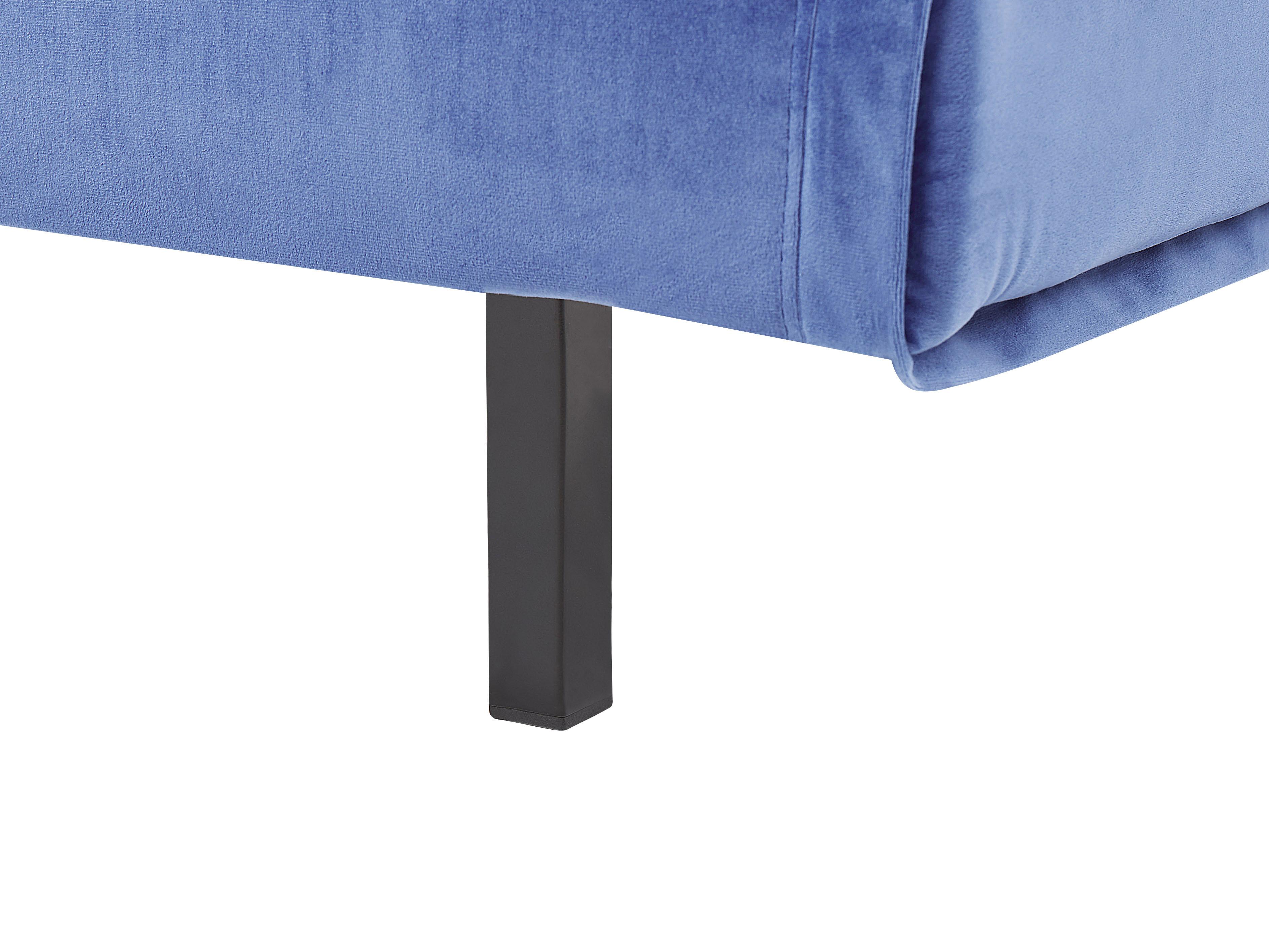 Bankenset 3-zits VESTFOLD Fluweel Marineblauw