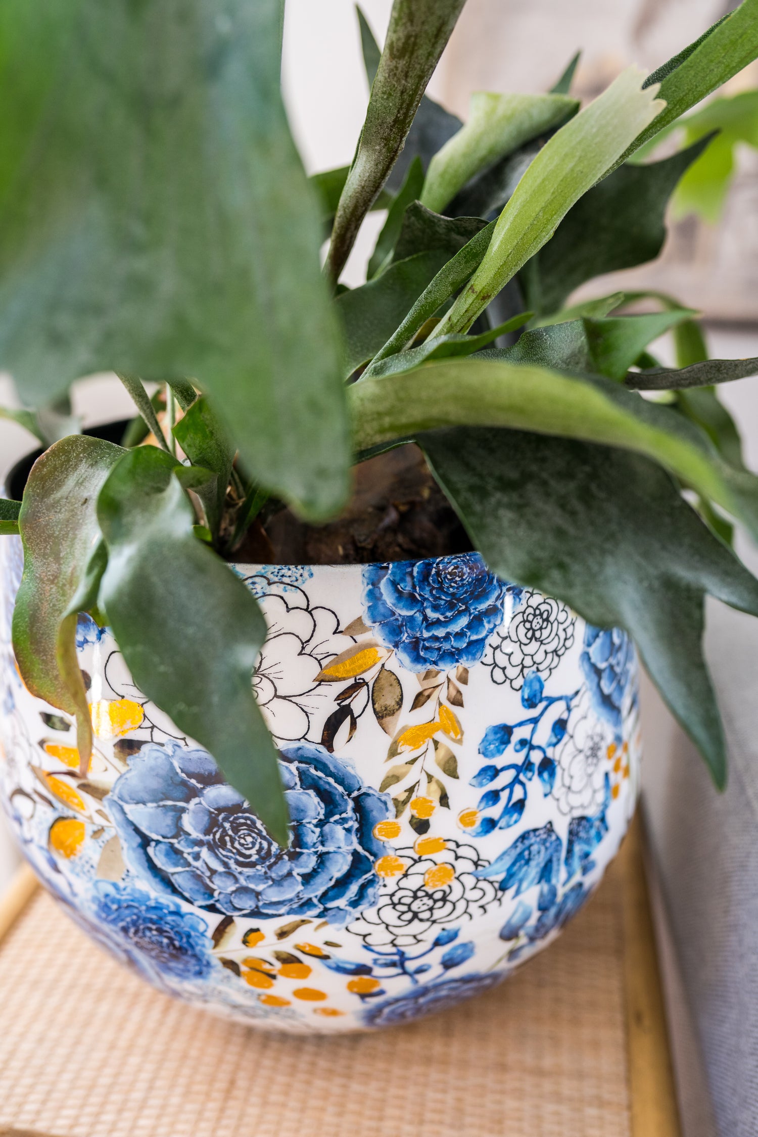 TS bloempot Dutch blauw D 28 H 25 cm