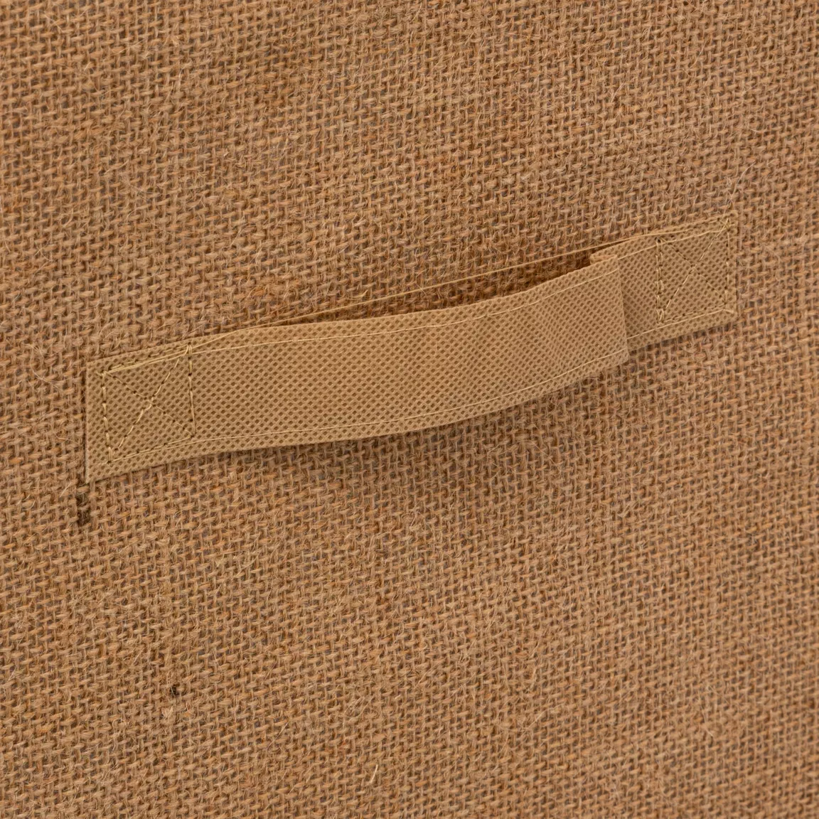 Panier de rangement toile de jute (31 x 31 cm) Mix Beige