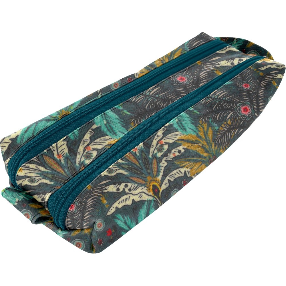 Trousse Double Compartiment Palmia Emeraude