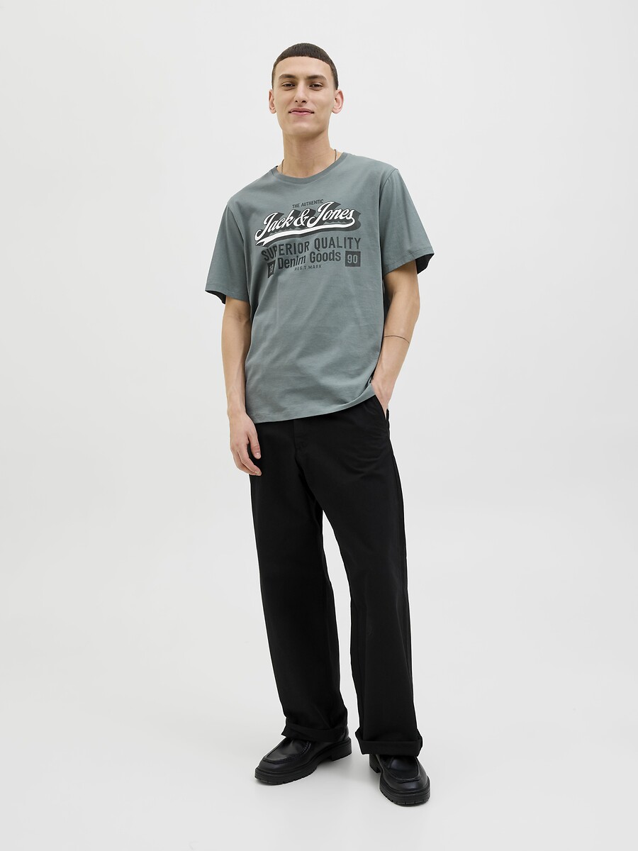 JACK & JONES<br>Camiseta de gola redonda com o logotipo Jje