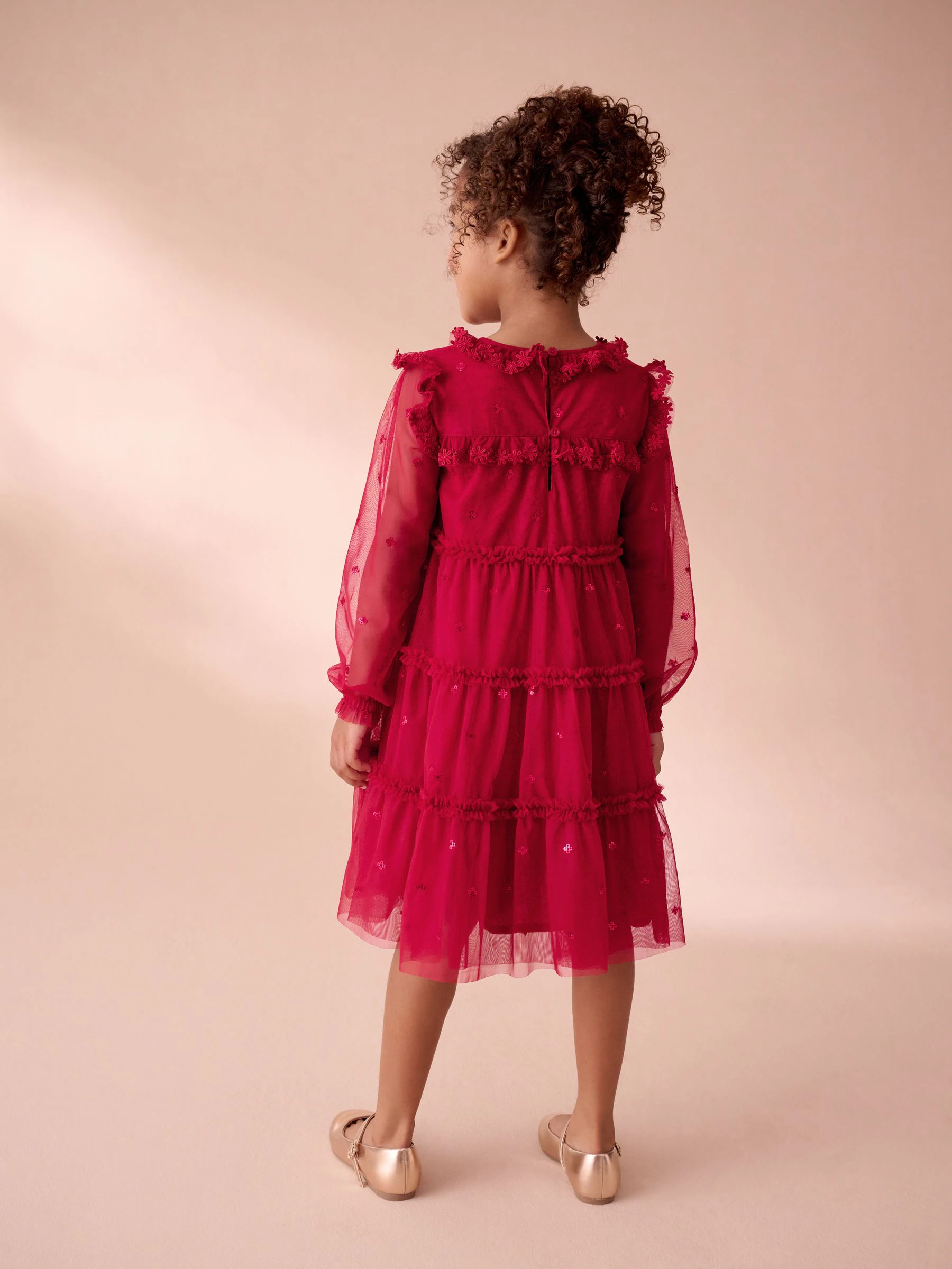 Laura Ashley Sequin Mesh Dress
