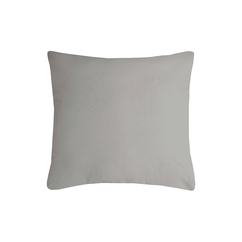 Coussin déco NELSON polyester gris mastic 40x40cm