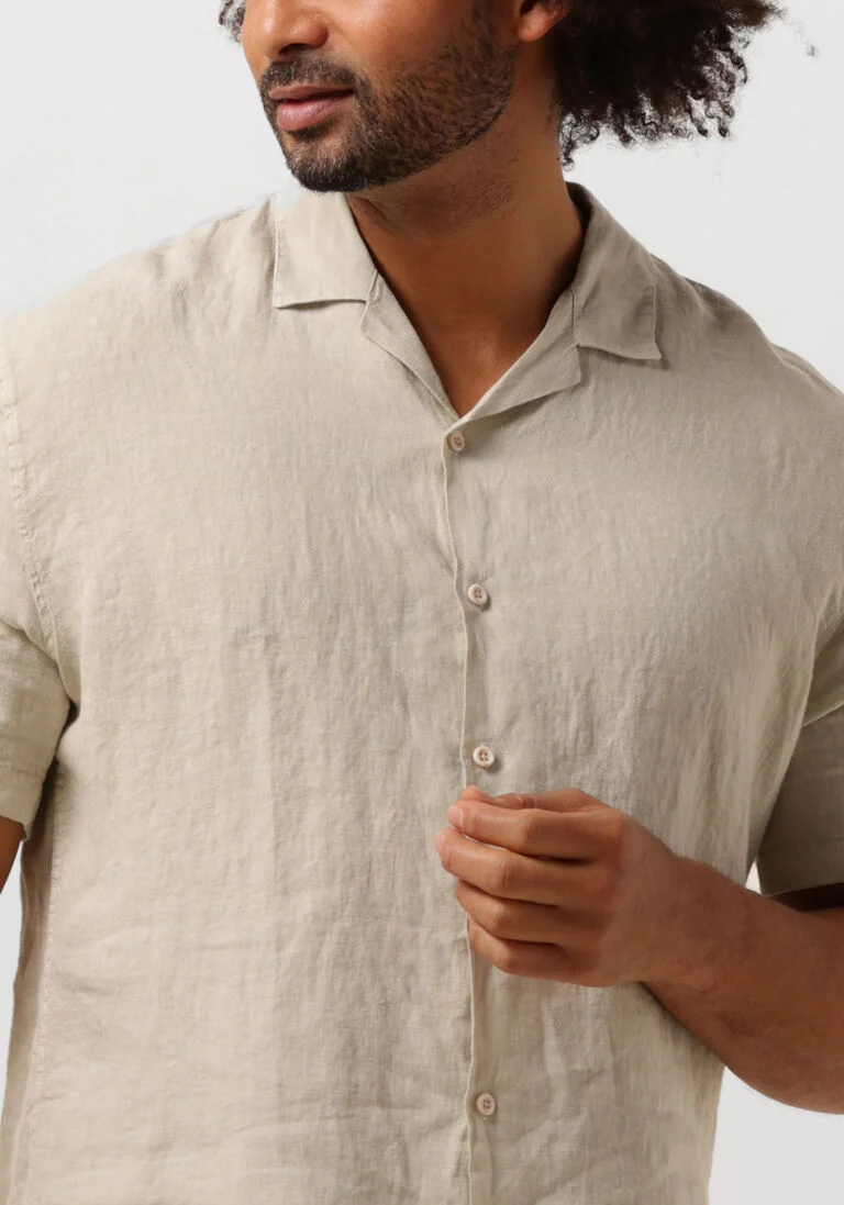 THE GOODPEOPLE beige the goodpeople casual overhemd sun