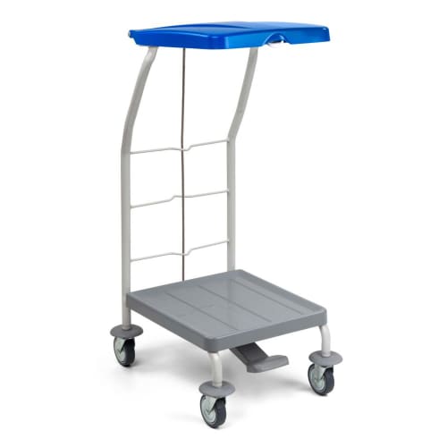 Chariot de ramassage linge 1 support avec pédale Filmop