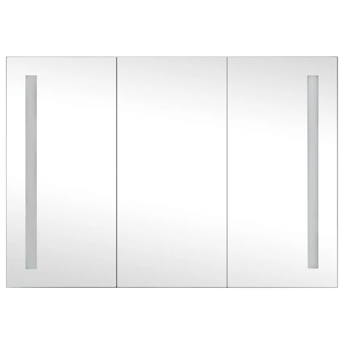 Helloshop26 Armoire de Salle de Bain LED 89 x 14 x 62 cm - Noir