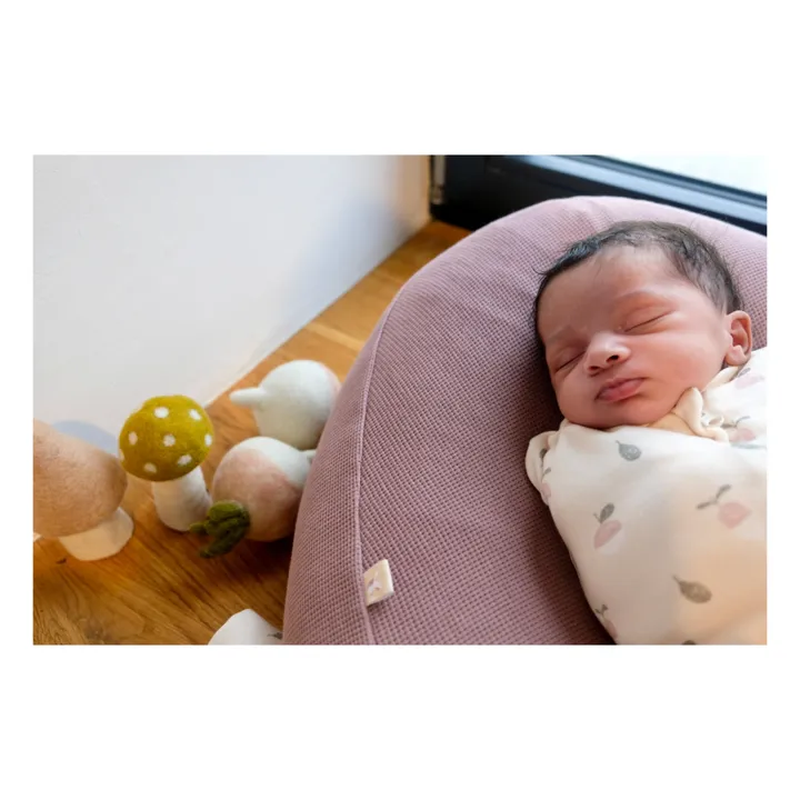 Tante Reine Housse pour nid bébé en coton bio | Vieux Rose