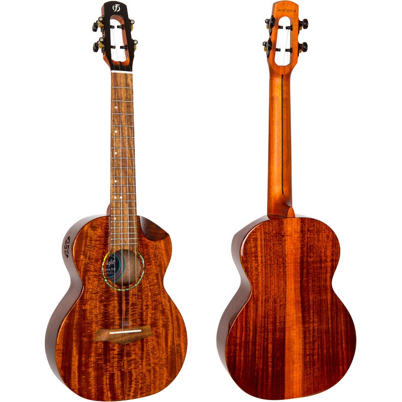 Flight Royal Series Mustang EQ-A Tenor elektrisch-akoestische tenor ukelele met gigbag