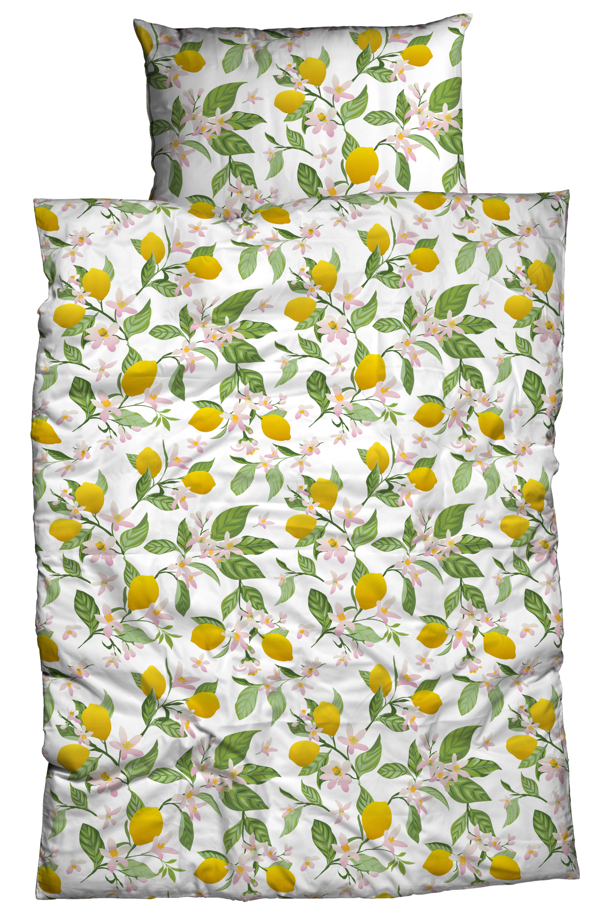CASATEX Bettwäsche »Lemon« 2 Stk. tlg. kräftig sonnige Farben, tolles Design mit Zitronen