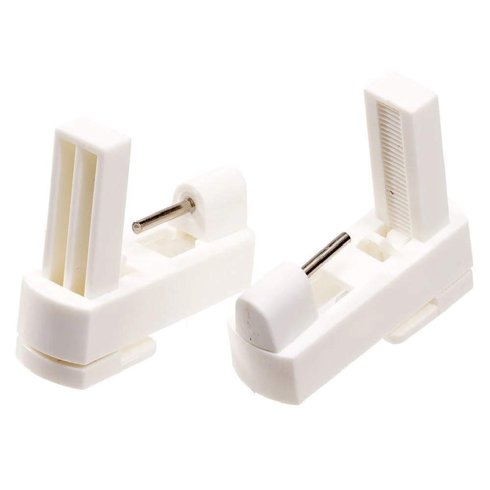 Support pour vitrage à clipser plastique blanc x2