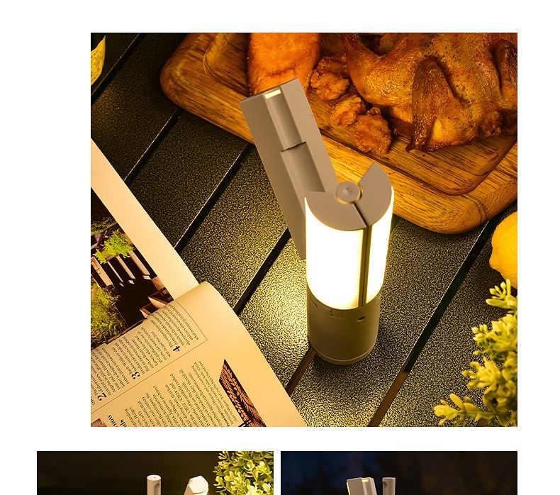 HOMTEC - USB oplaadbare draagbare kampeerlamp (verschillende ontwerpen)