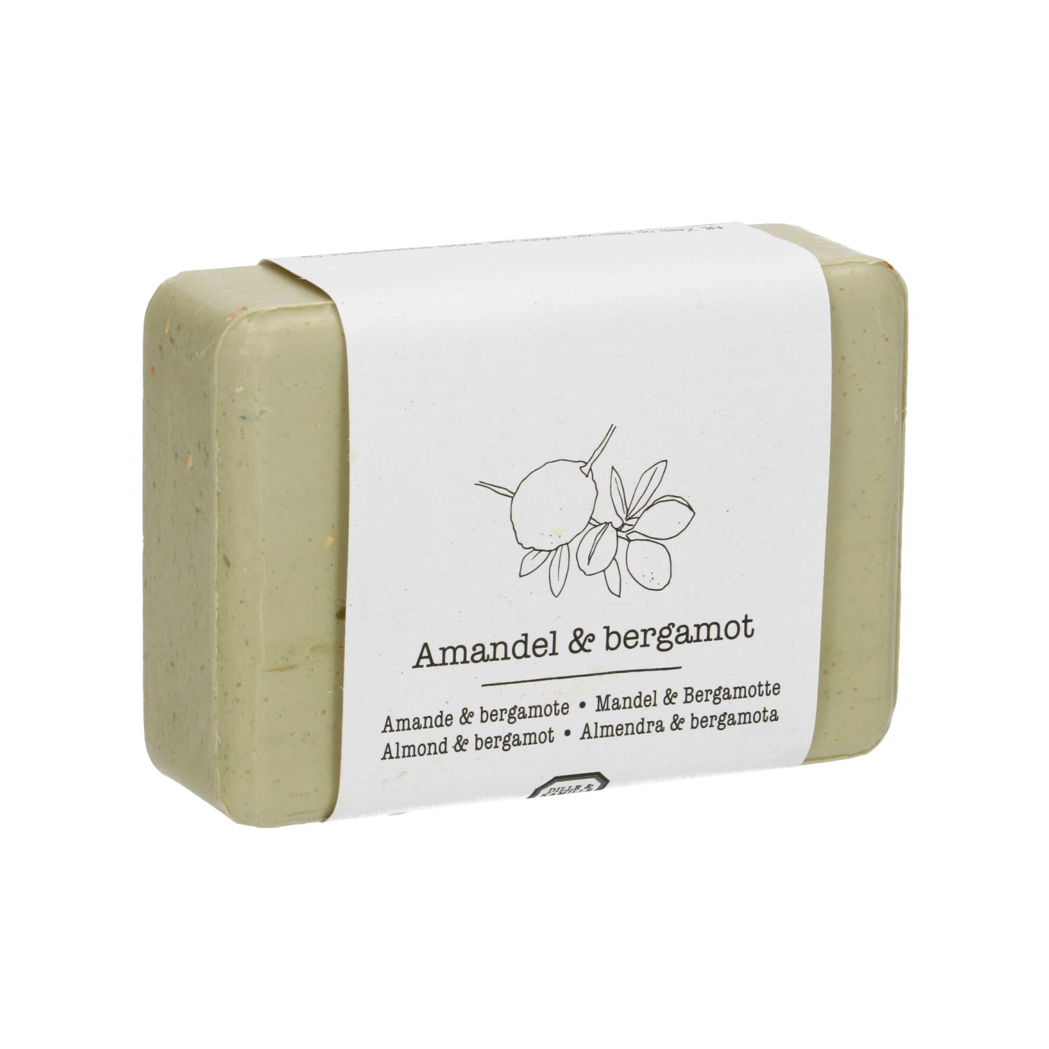 Zeep, amandel & bergamot, 150 gram