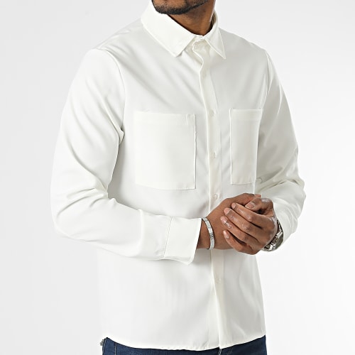 Chemise Manches Longues Blanc Cassé