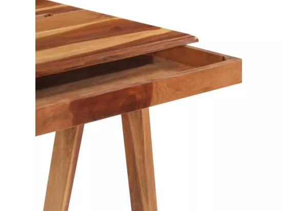 Bureau avec tiroir 110x50x77 cm bois d'acacia massif
