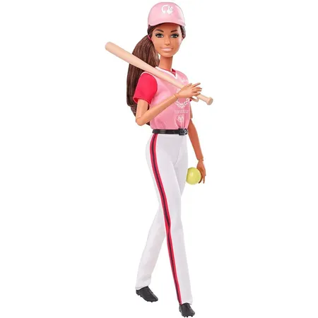 Barbie Olympic Games Tokyo 2020 Softball/Baseball-Puppe mit Outfit
