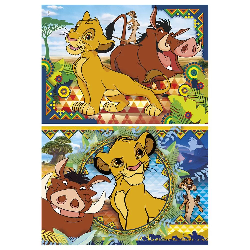 LE ROI LION - PUZZLE  SUPERCOLOR 2X60 PIECES