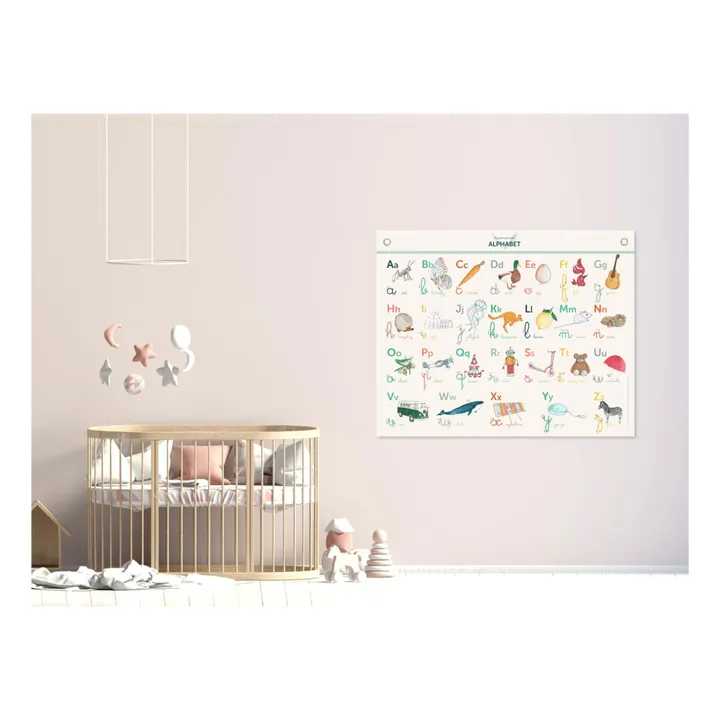 Les Jolies Planches Planche Abécédaire 80x100 cm - English