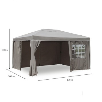 Partytent Mallorca incl. Zijwanden 3x4 m Antraciet