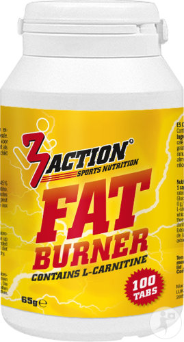 3Action Sports Nutrition Fatburner Complément Alimentaire 100 Comprimés