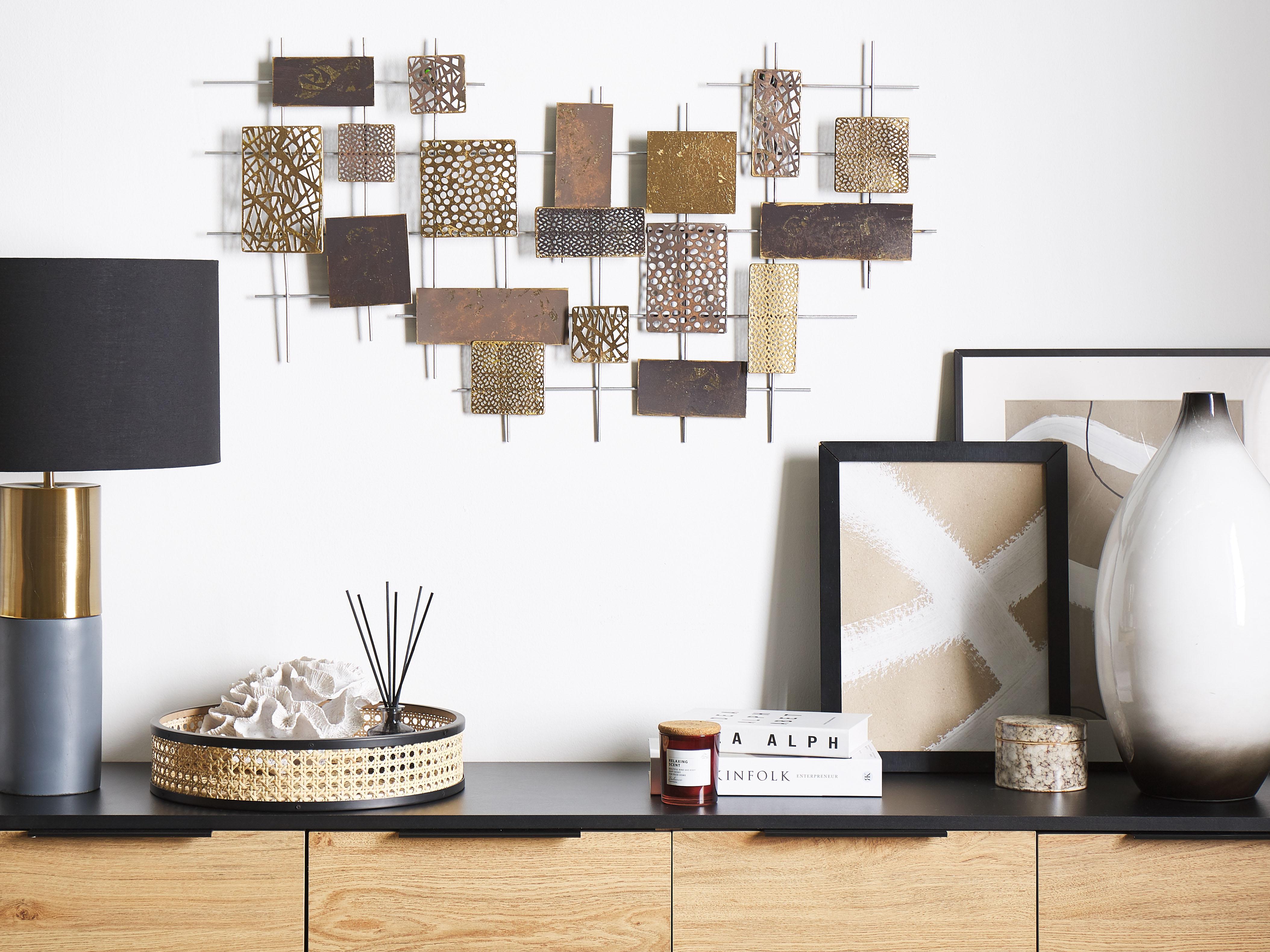 Wanddecoratie ASTATINE Metaal 50 cm Goud
