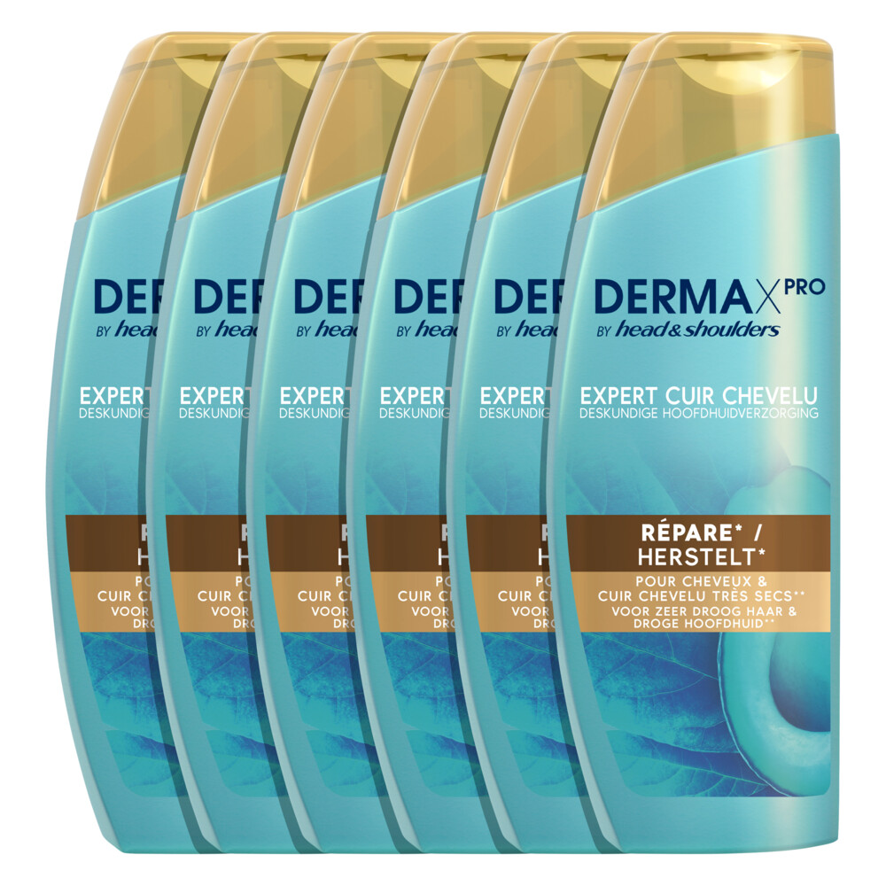 6x Head & Shoulders Shampoo Anti-roos DERMAxPRO225 ml